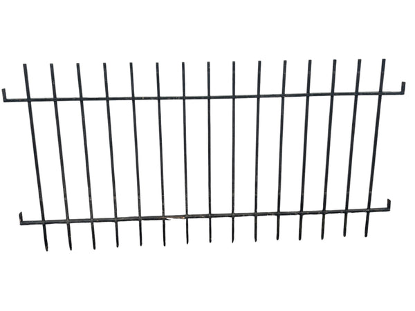 155 Feet of Antique Iron Picket Fence Panels GA21125