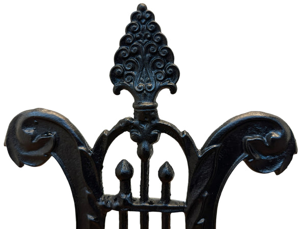 Pair of Restored Antique Cast Iron Fireplace Andirons GA20790
