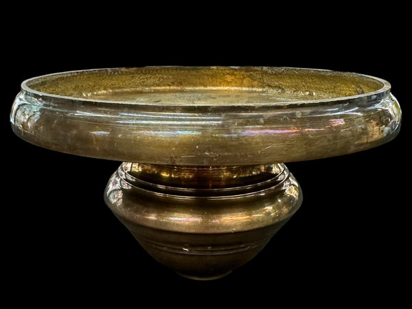 Pair of Antique Solid Brass 8" Wide Chandelier Canopies GA20711