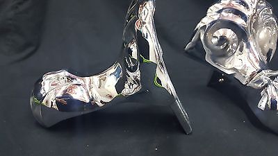 4 Ornate Cast Iron Chrome Plated Claw Feet 7 1/2" x 6 1/2" GA24