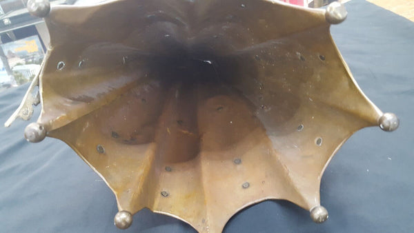 Vintage Brass Gothic Umbrella Holder Top GS00828