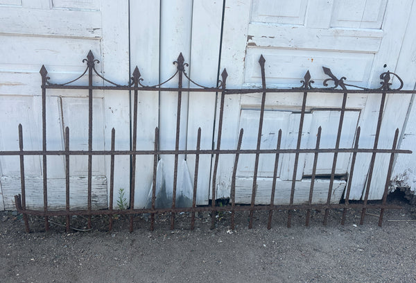 107.5 Feet of Wrought Iron Victorian Fence Panels GA21243