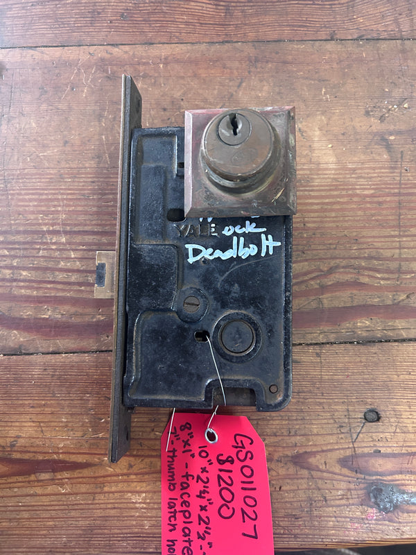 Iron and Brass Mortise Lock Set GS011027