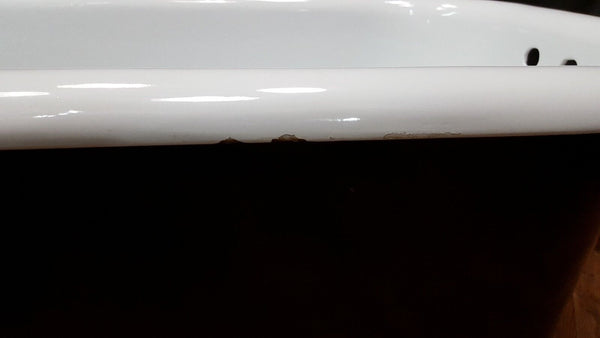 Restored Black & White Cast Iron Claw Foot Bathtub 60" x 30" x 22"