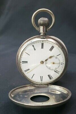 1909 W. Ehrhardt British SS & Gold Pocket Watch with Demi Hunter Case