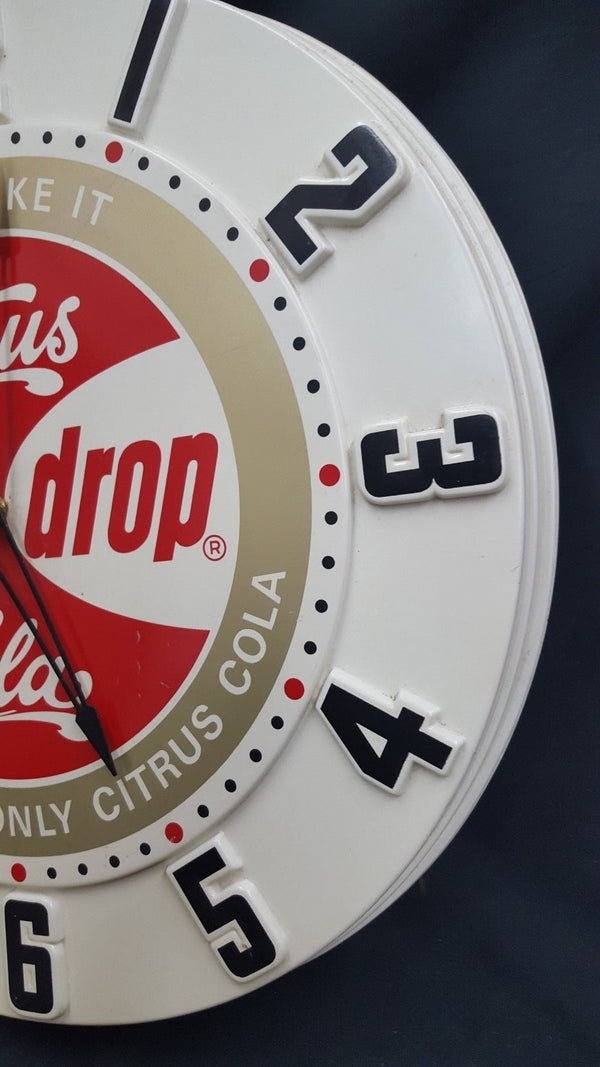 Vintage As You Like it Citrus Sun Drop Cola Large Round Wall Clock GA21118