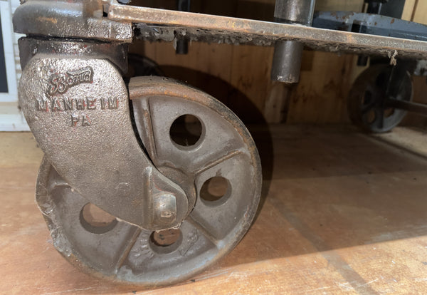 Restored 1930s American Industrial "Barrett" Die Lift Cart GA20519