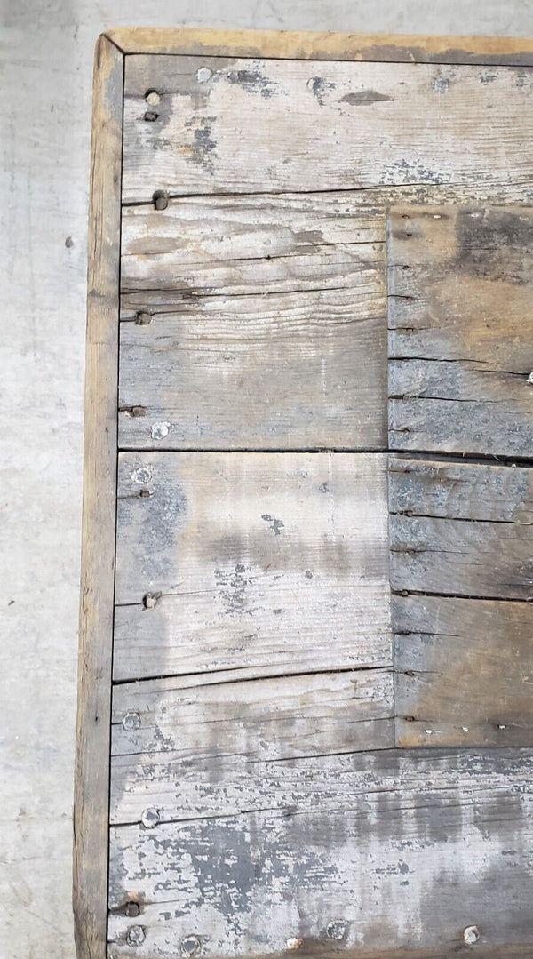 Civil War Era Heart Pine Storage Chest 39 1/2" x 19 3/4" x 22" GS00905