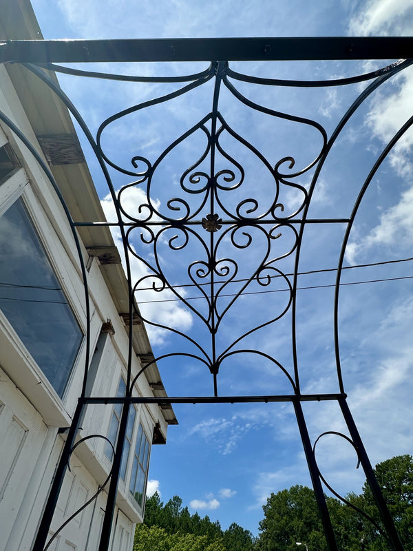 Antique Wrought Iron Custom-Fabricated Arbor GA20280