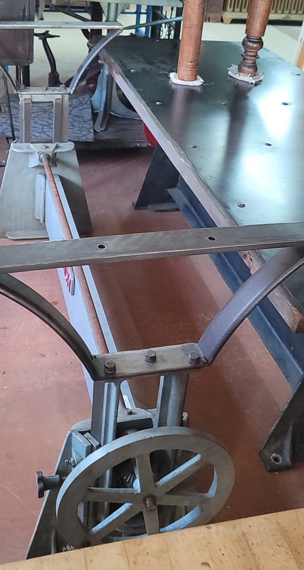 Industrial Beach MFG Cast Iron Adjustable Crank Table Base 63" x 35 1/2" GS00836