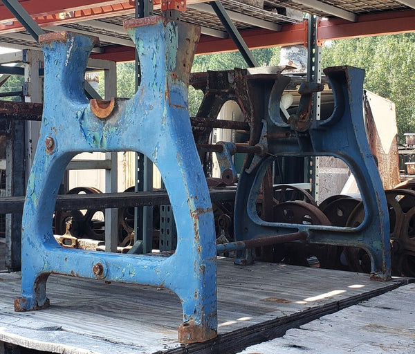 Industrial Factory Cast Iron Machine Table Base  27" T x 39 1/2" L x 24" D GS00060