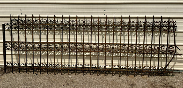 47+ Feet of Antique Wrought Iron Fencing GA20817