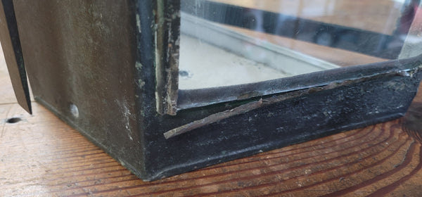 Vintage Hanging Nautical Lantern Case 22 1/2" T x 13 3/4" GS00886