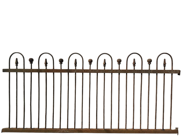 18 Ft of Antique Wrought Iron Hairpin Fencing GA20996