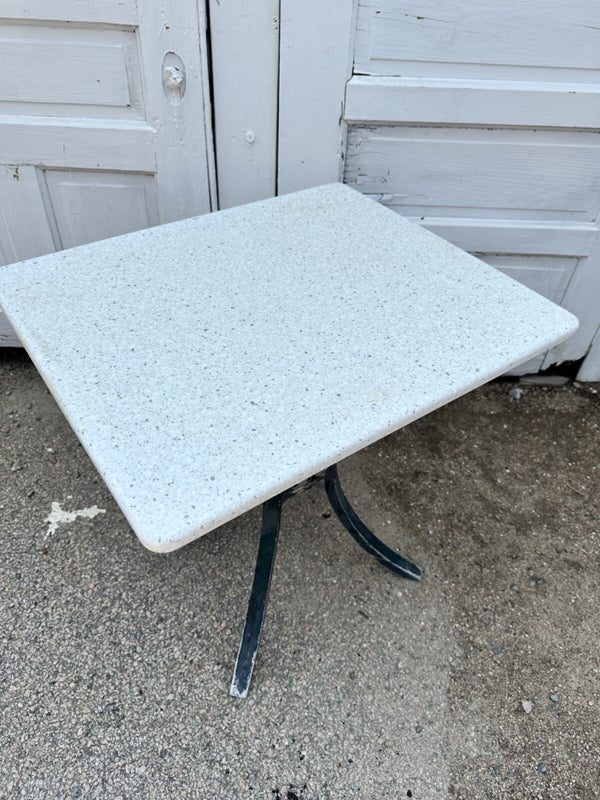 Outdoor Patio Cast Aluminum Table Bases w/ Coriander Table Tops GA20168