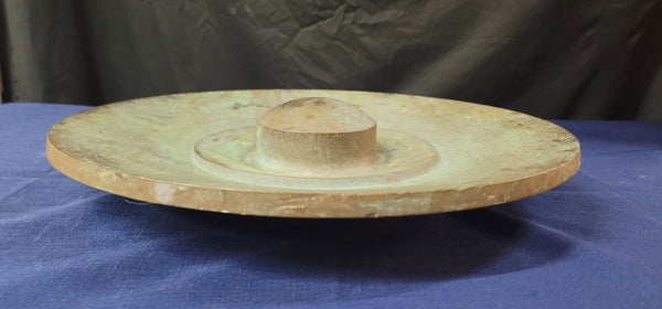 Rare Large Art Deco Solid Bronze Building Pediment 16" Round GS00912