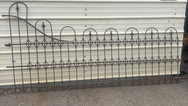 50.5 Feet of Wrought Iron Fence Panels GA21224