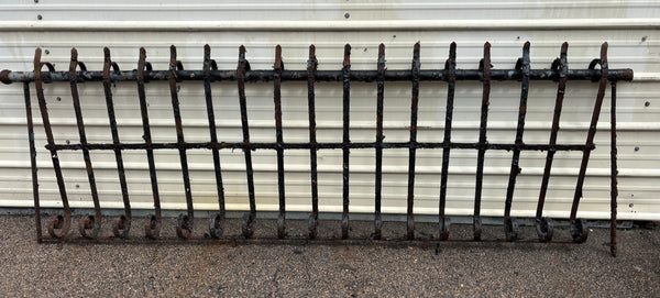 54 Feet of Iron Fence Panels GA21363