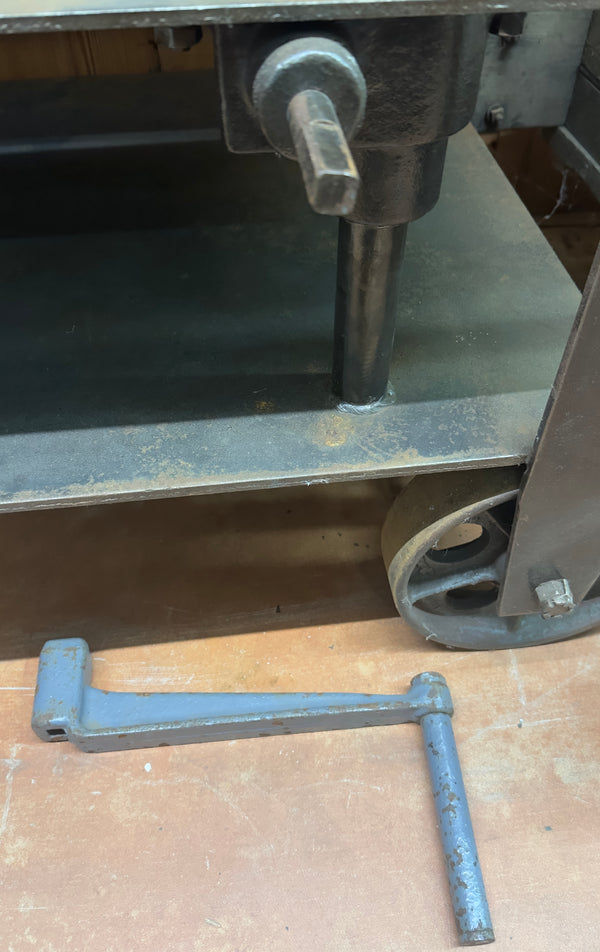 Restored 1930s American Industrial "Barrett" Die Lift Cart GA20519