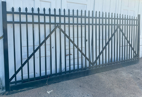 30 Ft Wide Aluminum Driveway Gate Pair GA20447