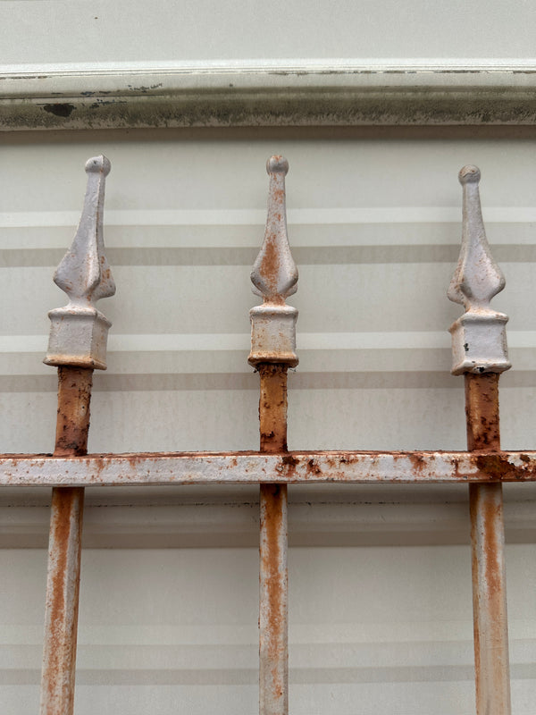 Pair of Antique Iron Gates w/ Arrow Top Finials GA20334
