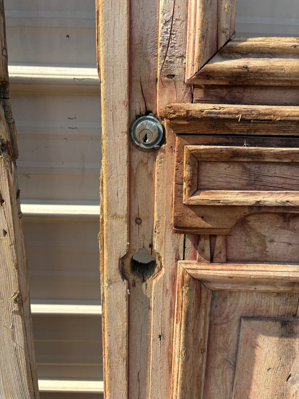 Pair of Early 1800s Egyptian Wooden Doors GA21515