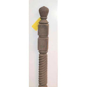 Tall Wooden Spiral Design Newel Post GA4190