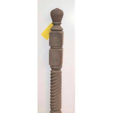 Tall Wooden Spiral Design Newel Post GA4190