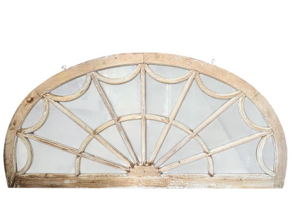 Restored Antique Transom Window w/ Frosted Glass GA20694