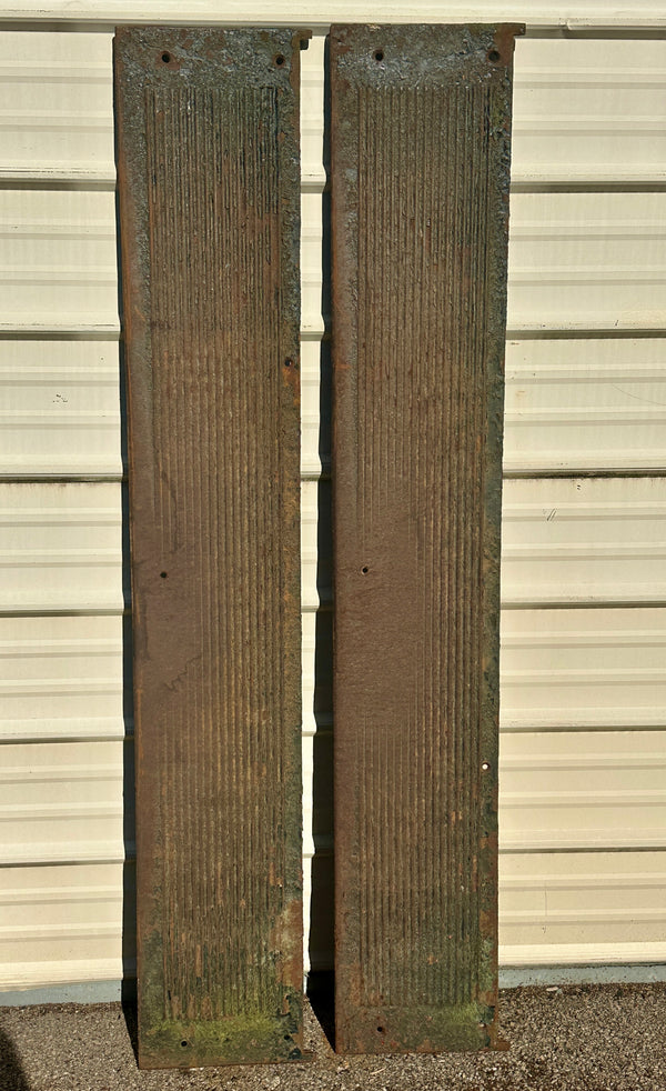 Pair of 65" Long Cast Iron Stair Treads GA20618