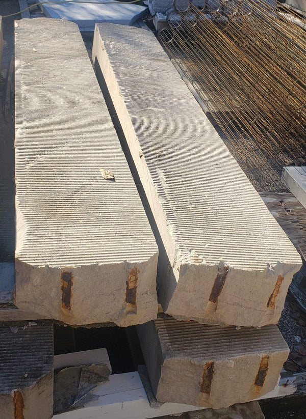 7 Foot Sandstone Steps Salvaged from Valentine Museum in Richmond VA GS00730