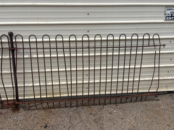 14 Feet of Cast Iron Hairpin Fence Panels GA21392