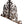 Load image into Gallery viewer, 2 Pairs of Antique Iron Balcony Support/ Mezzanine Brackets GA20995
