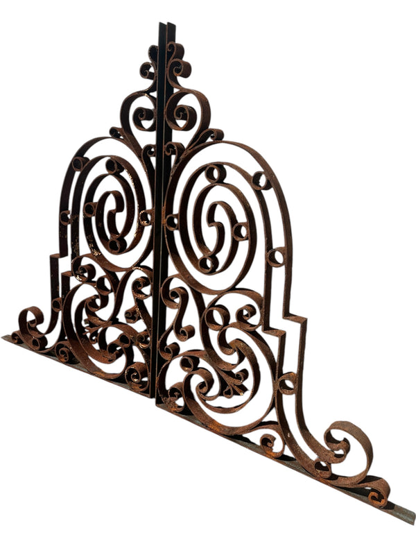 2 Pairs of Antique Iron Balcony Support/ Mezzanine Brackets GA20995