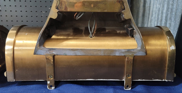 1898 Rambusch NY Art Deco Bronze & Brass 14 1/2" T x 15 3/8" W Sconces GS00889