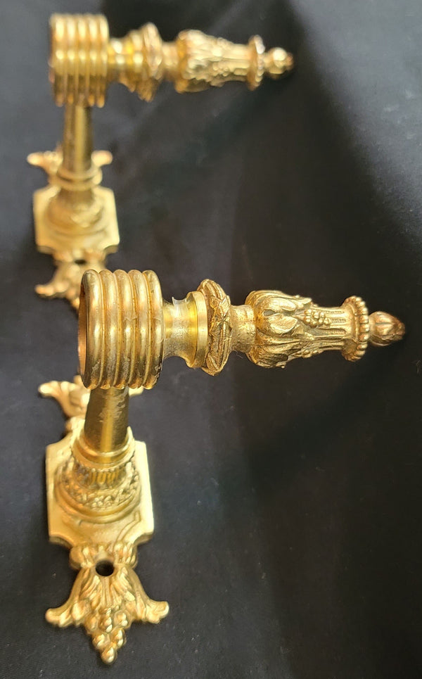 Sherle Wagner Louis XVI Style Towel Bar w/ Brackets GS00758