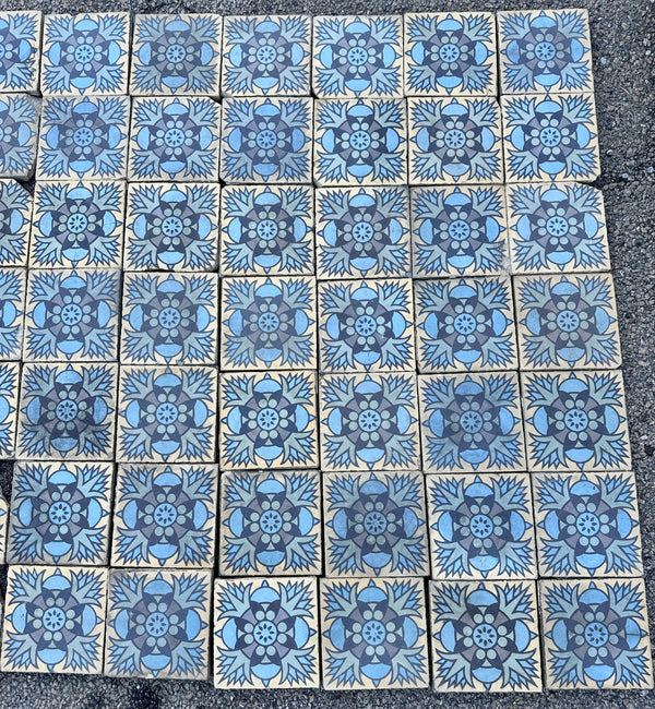 Early 20th Century Encaustic Tile Set by Boch Freres Maubeuge GA20507