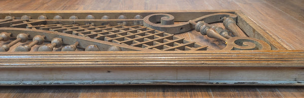 Vintage 6 Foot Long Wooden Victorian Fretwork 17 1/2" x 72" GS00893