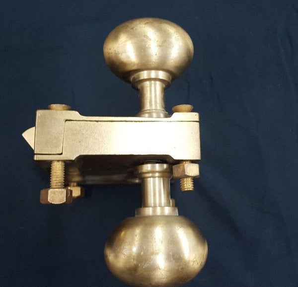 Brass Ship Rim Lock with Oval Knob
