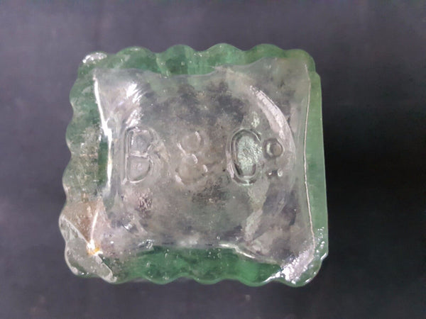 Civil War Era Hand Blown Glass Inkwell