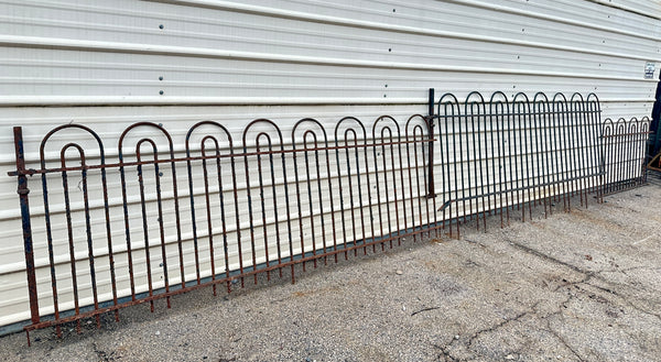 62 Linear Feet of Antique Iron Hairpin Fencing GA20441