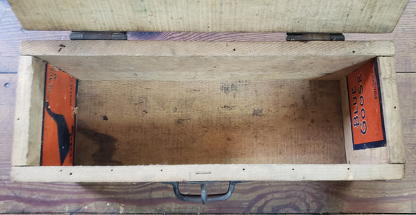 Handmade Toolbox from Blue Goose Fruit Crate 15"x 6 1/2" x 6" GS010937