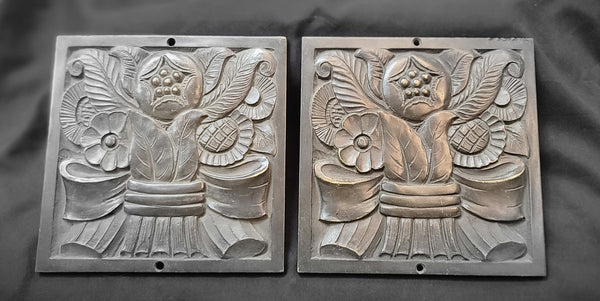 1931 Richmond VA Carneal & Johnson Art Deco Building Pediments 6" x 6" GS00580