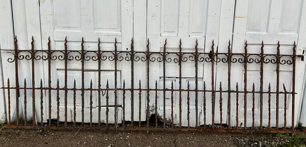 20 Ft of Antique Wrought Iron Garden Gate Fencing GA20490