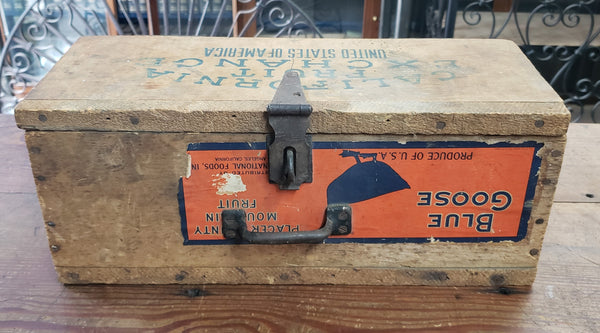 Handmade Toolbox from Blue Goose Fruit Crate 15"x 6 1/2" x 6" GS010937