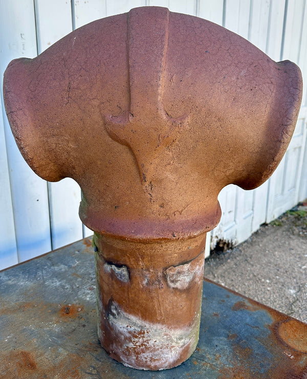 Terracotta Double Pipe Chimney Pot GA20475