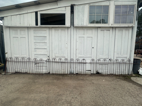 162 Ft of Antique Wrought Iron Hairpin Fencing GA20876