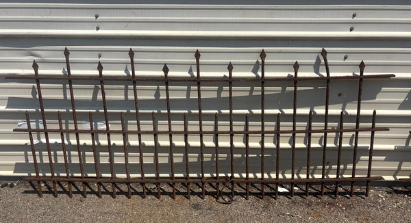 107.5 Feet of Wrought Iron Victorian Fence Panels GA21243