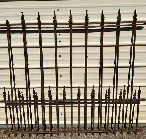 61 Feet of Antique Wrought Iron Fencing GA20787