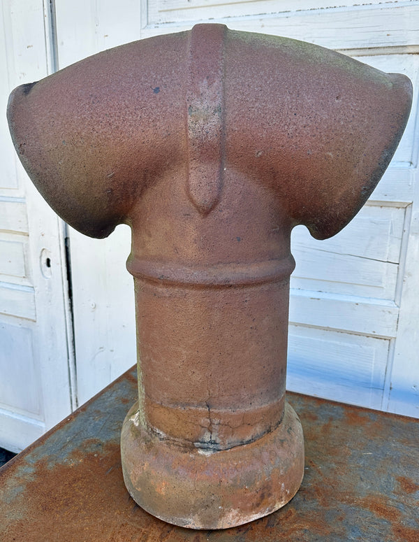 Terracotta Double Pipe Chimney Pot GA20473
